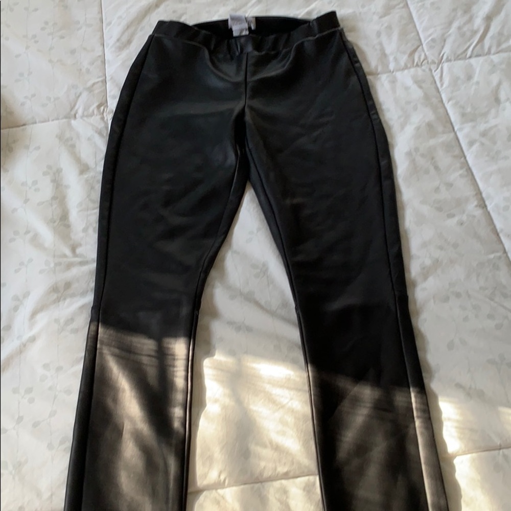 Faux leather leggings. Size XS. Never worn.